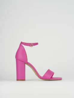 Sandali tacco 8cm pelle rosa