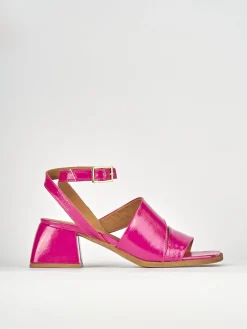 Sandali tacco 5cm pelle rosa