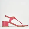 Sandali tacco 5cm pelle rosa