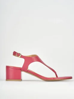 Sandali tacco 5cm pelle rosa