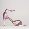Sandali tacco 8cm pelle rosa