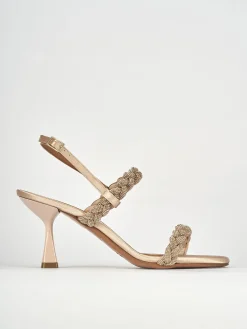 Sandali tacco 7cm pelle rosa