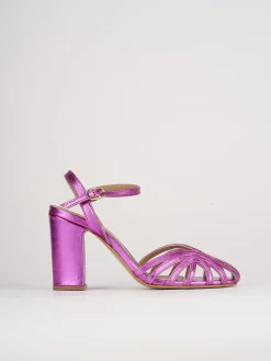 Sandali tacco 7cm pelle rosa