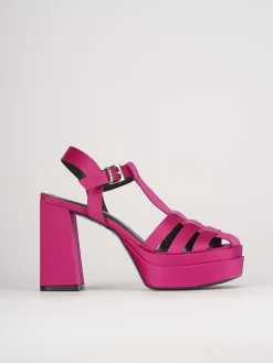 Sandali tacco 10cm pelle rosa