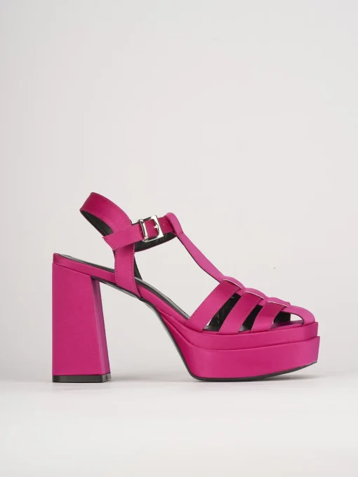 Sandali tacco 10cm pelle rosa