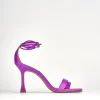 Sandali tacco 9cm pelle rosa