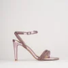 Sandali tacco 9cm pelle rosa
