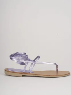 Sandali tacco 1cm pelle rosa