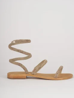 Sandali tacco 1cm pelle rosa