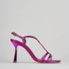 Sandali tacco 9cm pelle rosa