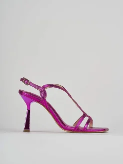 Sandali tacco 9cm pelle rosa