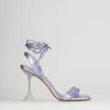 Sandali tacco 10cm pelle rosa