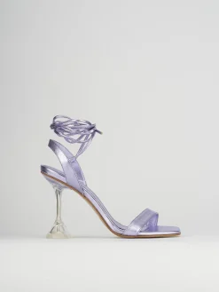 Sandali tacco 10cm pelle rosa