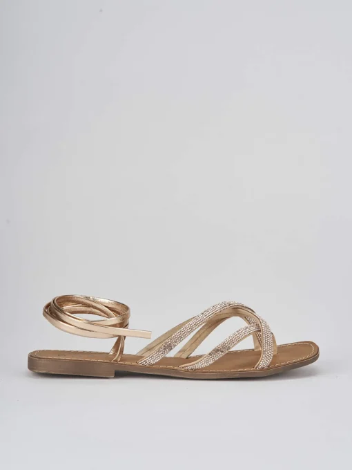 Sandali tacco 1cm pelle rosa