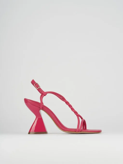 Sandali tacco 10cm pelle rosa
