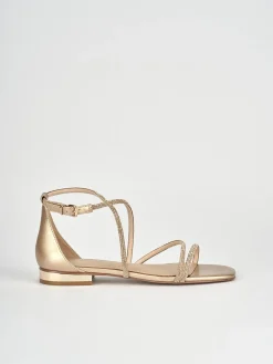 Sandali tacco 1cm pelle rosa