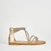 Sandali tacco 1cm pelle rosa