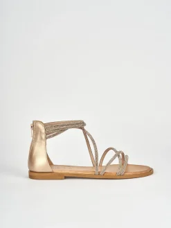 Sandali tacco 1cm pelle rosa