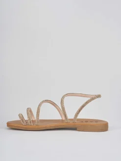 Sandali tacco 1cm pelle rosa