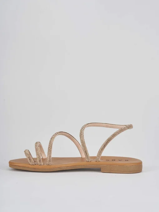 Sandali tacco 1cm pelle rosa