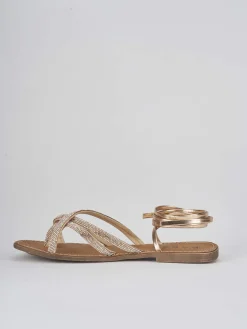 Sandali tacco 1cm pelle rosa