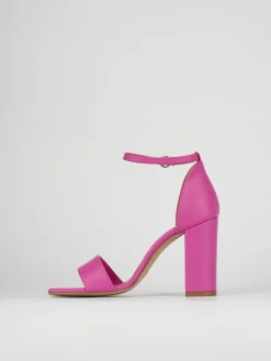 Sandali tacco 8cm pelle rosa