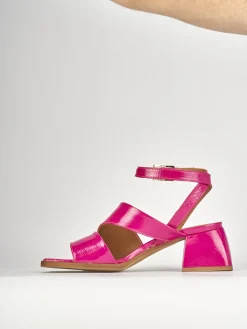 Sandali tacco 5cm pelle rosa