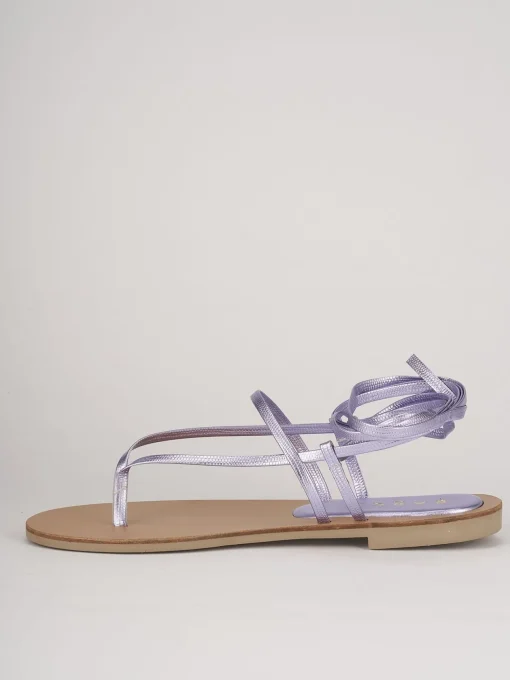 Sandali tacco 1cm pelle rosa