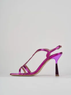 Sandali tacco 9cm pelle rosa