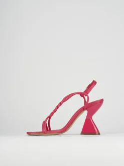 Sandali tacco 10cm pelle rosa
