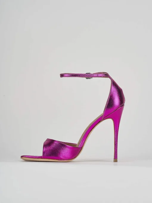 Sandali tacco 11cm pelle rosa