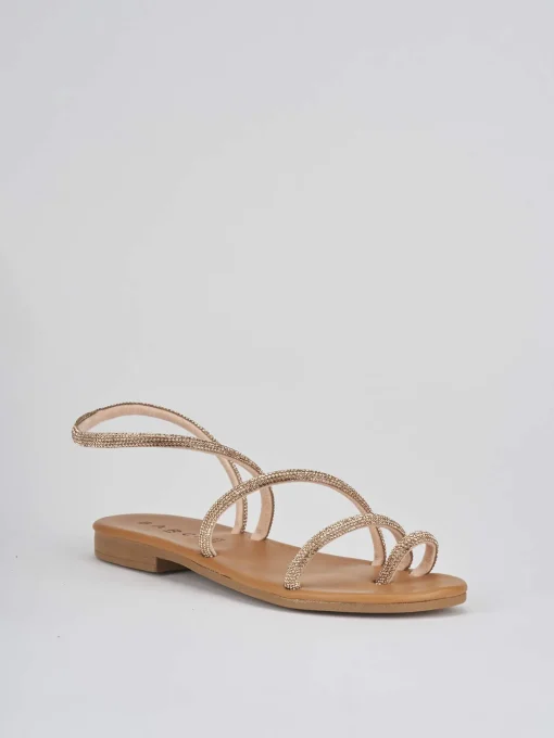 Sandali tacco 1cm pelle rosa
