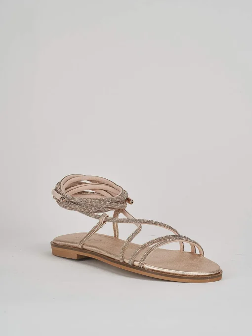Sandali tacco 1cm pelle rosa