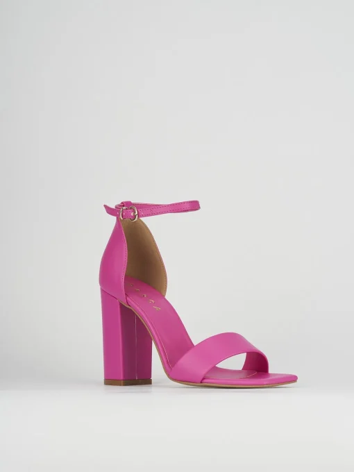 Sandali tacco 8cm pelle rosa