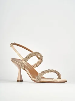 Sandali tacco 7cm pelle rosa