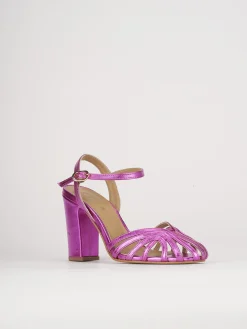 Sandali tacco 7cm pelle rosa