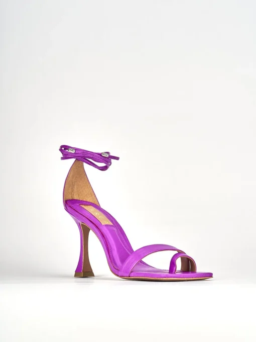 Sandali tacco 9cm pelle rosa