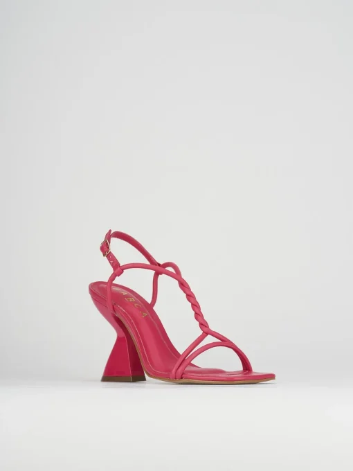 Sandali tacco 10cm pelle rosa
