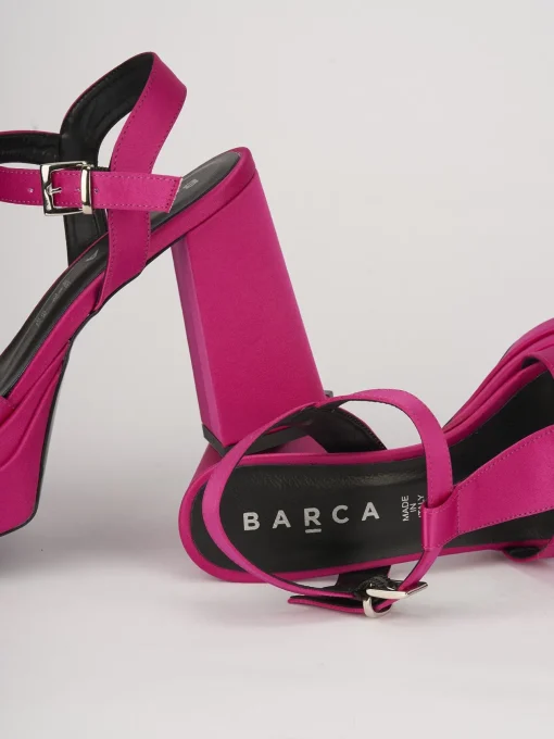 Sandali tacco 10cm pelle rosa