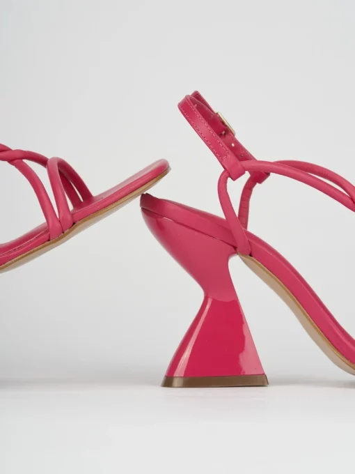 Sandali tacco 10cm pelle rosa