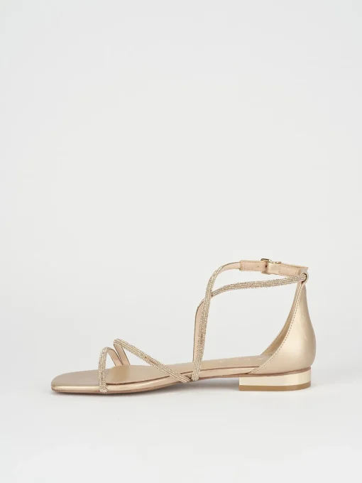 Sandali tacco 1cm pelle rosa