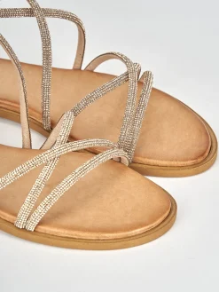 Sandali tacco 1cm pelle rosa