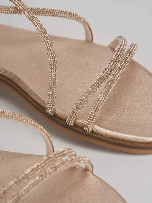 Sandali tacco 1cm pelle rosa