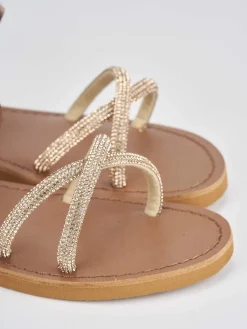 Sandali tacco 1cm pelle rosa