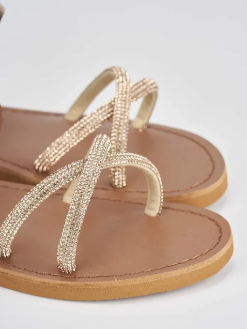 Sandali tacco 1cm pelle rosa