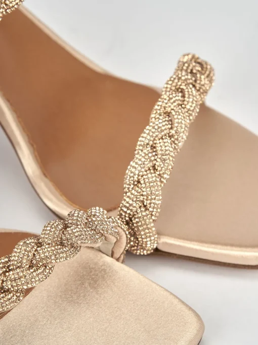 Sandali tacco 7cm pelle rosa