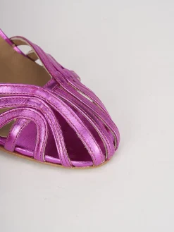 Sandali tacco 7cm pelle rosa