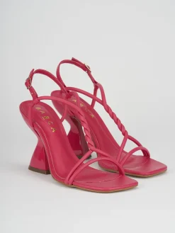 Sandali tacco 10cm pelle rosa