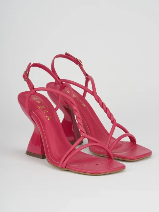Sandali tacco 10cm pelle rosa