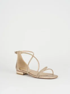 Sandali tacco 1cm pelle rosa